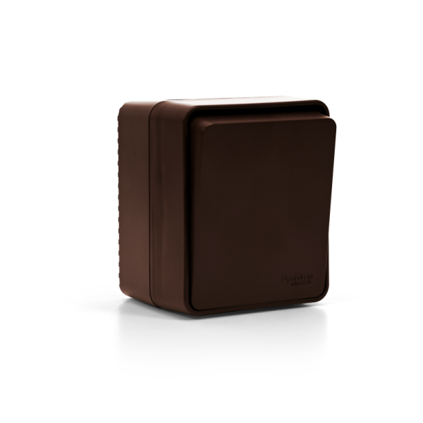 Выключатель кнопочный 1-кл. ОП AtlasDesign PROFI IP54 10AX корич. SE ATN546015