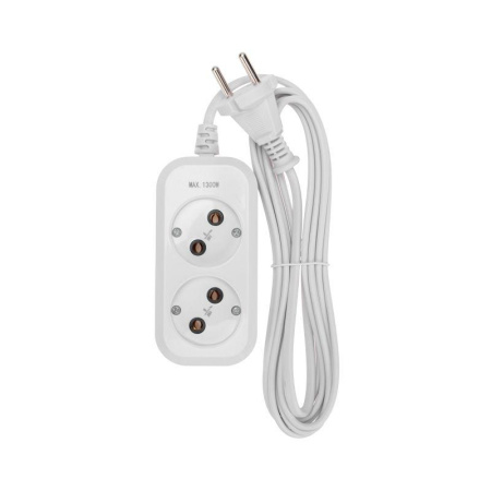 Удлинитель 2х3м без заземл. 2х0.75 бел. PROCONNECT 13-4201