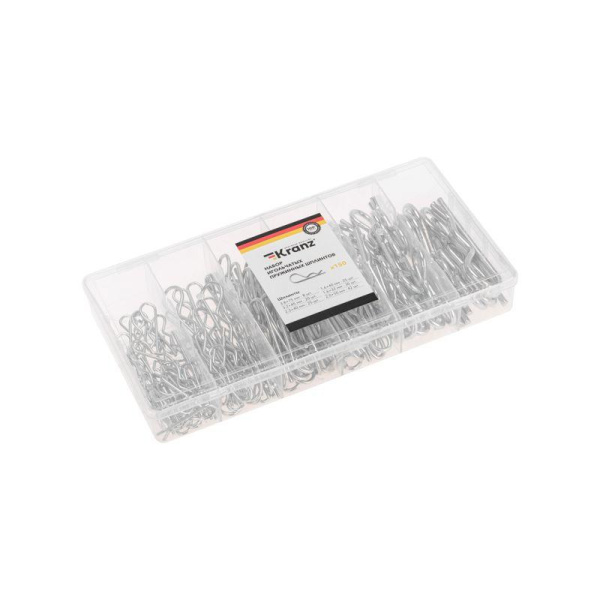 Набор игольчатых пружинных шплинтов (150шт/уп) Kranz KR-01-3101-15