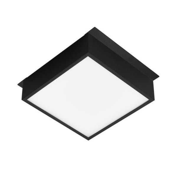 Светильник светодиодный DL-GRIGLIATO-S140x140-18W Warm3000 (BK 100 deg 230) IP40 металл Arlight 045698