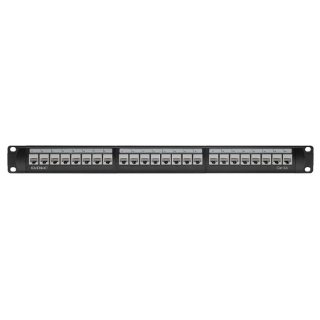 Патч-панель 19дюйм 1UCAT6А 24 модуля RJ45 неэкранированная DKC RN6APPU24