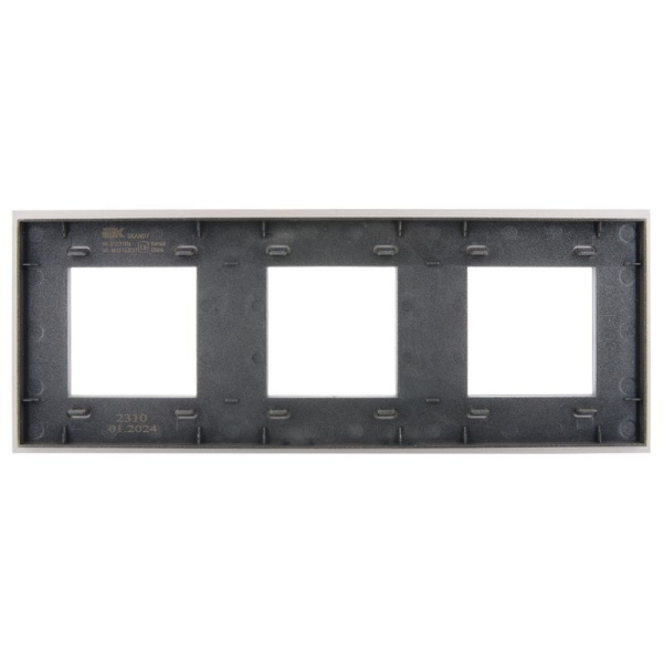 Рамка 3-м SKANDY SK-F23Sh стекло шампань IEK SK-M32-G-K37