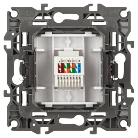 Розетка информационная Эра12 12-3107-16 RJ45 титан Эра Б0065716
