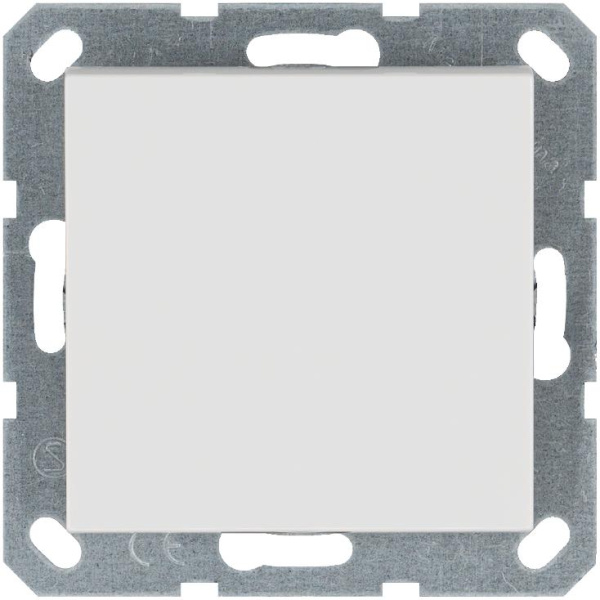 Переключатель проходной 1-кл. 10А IP20 механизм бел. глянцевый Jasmart G3012W