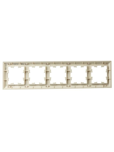Рамка 5-м BRITE РУ-5-Бр беж./жемчуж. IEK BR-M52-12-1-K10