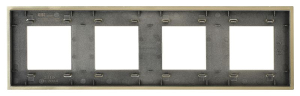 Рамка 4-м SKANDY SK-F34Sh металл шампань IEK SK-M42-M-K37