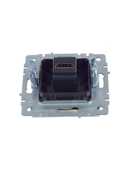 Розетка СП BRITE HDMI РHDMI-0-БрА механизм алюм. IEK BR-H10-K47