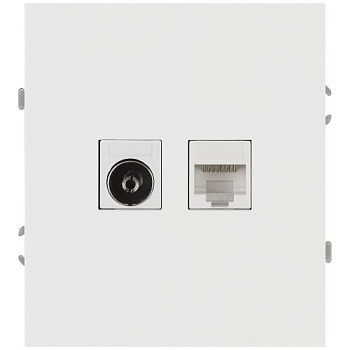 Розетка комбинированная СП Arktik RJ45 + TV 16А IP20 250В бел. матов. 16-3110-08 Эра Б0070501