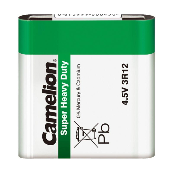 Элемент питания солевой "квадрат" 3R12 3R12-SP1G 4.5В SR-1 Camelion 1673