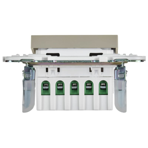 Кнопка звонка SKANDY 10А SK-V17B для отелей с индикацией беж. IEK SK-V14-2-10-K10