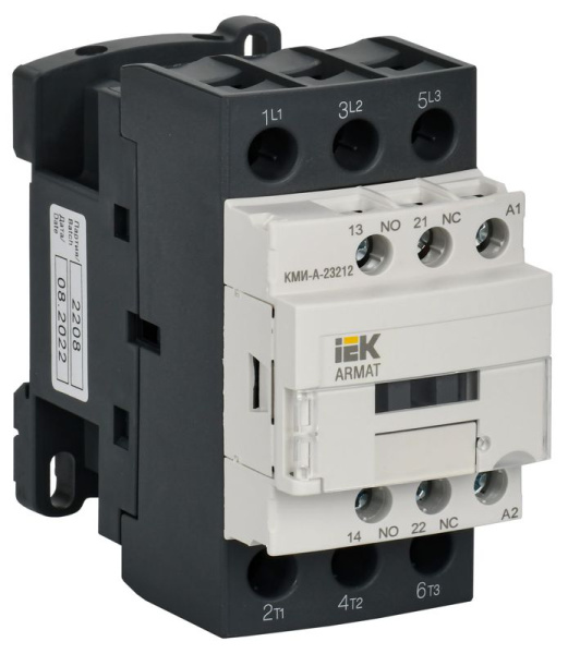 Контактор КМИ-А-23212 LC1D 32А кат. 110В AC 1НО+1НЗ AC-3 IEK AR-ACC-21-032-110-11