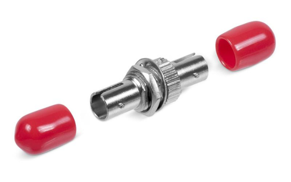 Соединитель проходной ST-ST-MM ST-ST MM для многомод. кабеля метал. Cabeus 7025c