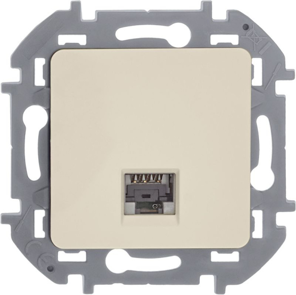 Розетка компьютерная СП Inspiria RJ45 кат.5E UTP IP20 сл. кость IEK 673826