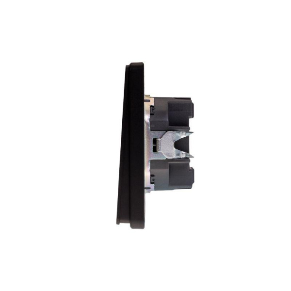 Выключатель 2-кл. СП ROUND MIELE 10А оникс Kranz KR-78-0706-3