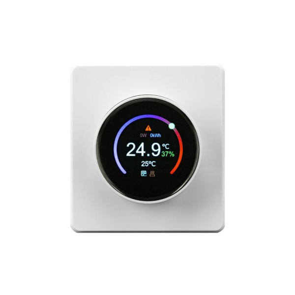 Терморегулятор СП ROUND Wi-Fi перламутр Kranz KR-78-0728-1