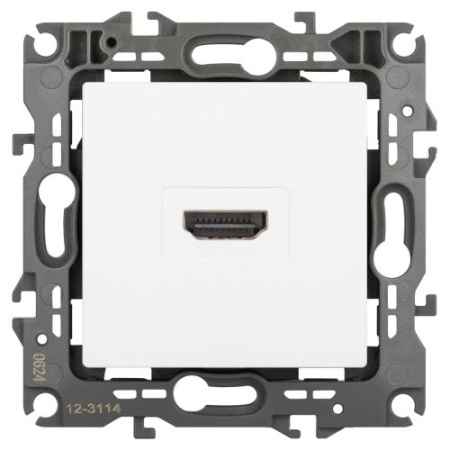 Розетка Эра12 12-3114-01М HDMI бел. матов. Эра Б0065724