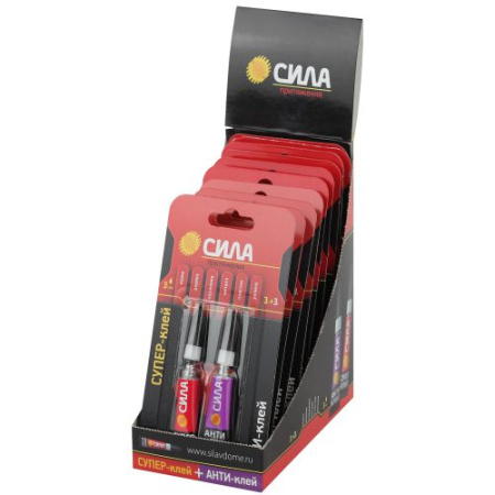 Супер-клей сверхпрочный 3г+антиклей SABL1-33 СИЛА C0039400