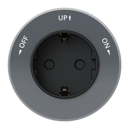 Розетка MultiTrack 16А 250В 2P+E кругл. графит SE MTK13001G