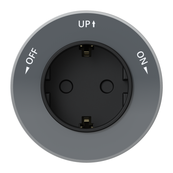 Розетка MultiTrack 16А 250В 2P+E кругл. графит SE MTK13001G