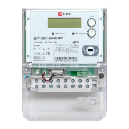 Счетчик Skat 315E/1-10(100) SIRP 3ф EKF 31502R