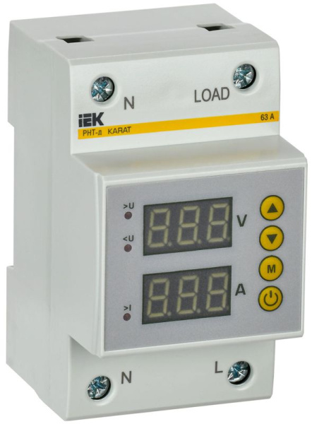 Реле напряжения и тока РНТ-д 1ф 54мм 63А KARAT IEK IVC31-1-63