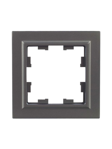 Рамка 1-м BRITE РУ-1-БрС сталь IEK BR-M12-K46