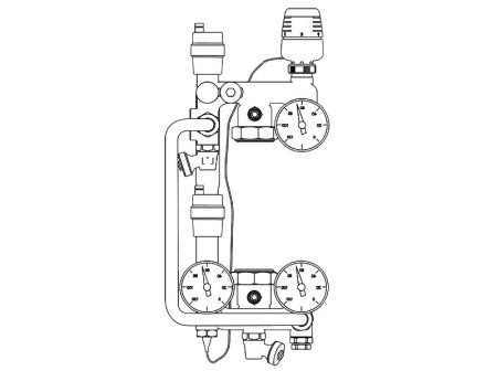 Узел смесительный RoyaLmix без насоса 1дюйм Royal Thermo НС-1061925