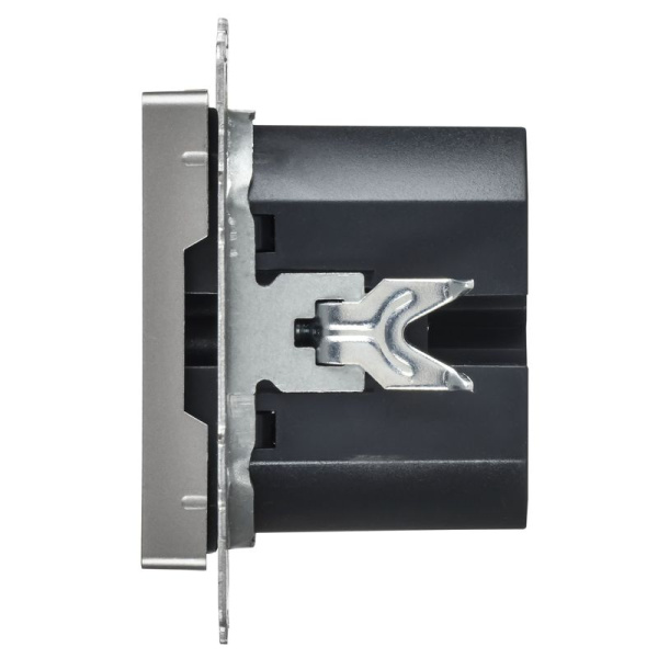 Розетка СП BRITE РЮ12-1-БрС USB C 65Вт высокоскор. заряд. сталь IEK BR-U13-065-K46