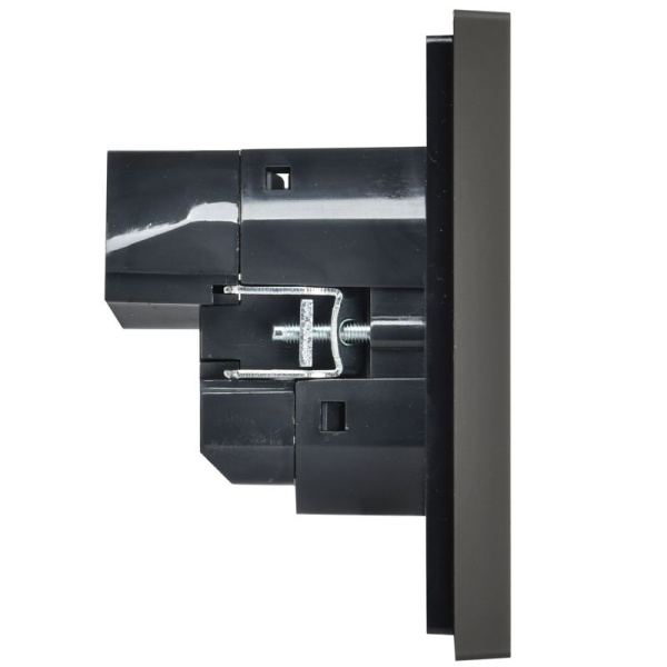 Розетка FORTE&PIANO FP347 16А USB A+C 18Вт с заземл. защ. шторки винт. крепл. сер. IEK FP-R14-16-U22-018-K03