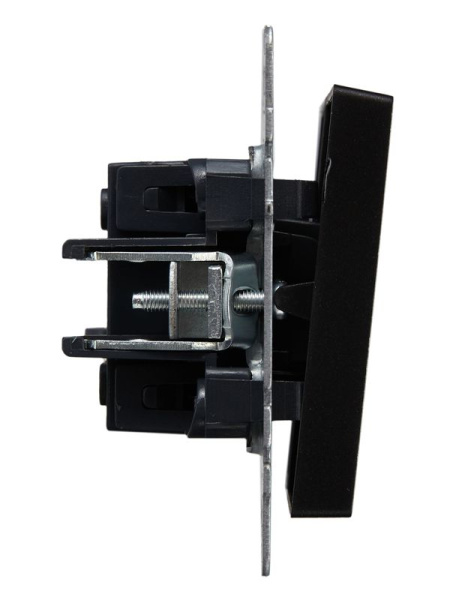 Выключатель проходной 2-кл. СП BRITE ВС10-2-6-БрЧ 10А механизм черн. IEK BR-V22-0-10-K02