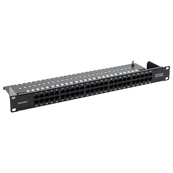 Патч-панель телефонная 19дюйм 1U CAT3 50 портов RJ45 DKC RN3PP501