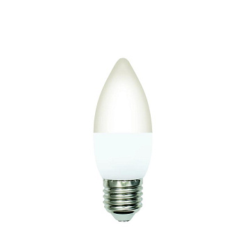Лампа светодиодная LED-C37-6W/4000K/E27/FR/SLS 6Вт свеча матовая 4000К бел. свет E27 Volpe UL-00008789