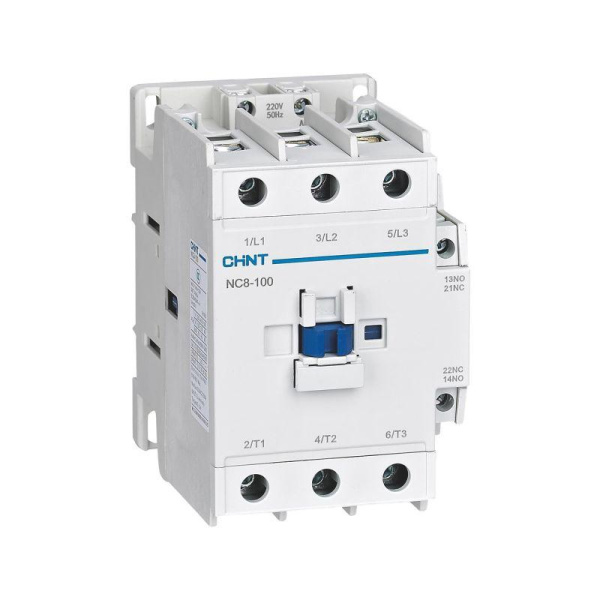 Контактор NC8-100/W 3п 100А кат. 24-60В AC/DC 1НО+1НЗ (R) CHINT 506523
