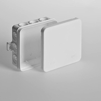 Коробка распределительная ОП 100х100х35мм 12 вводов IP54 бел. Ruvinil 67095Б