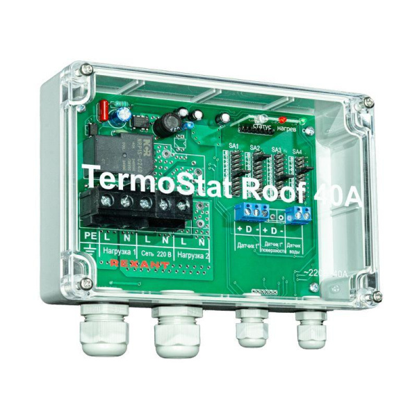 Терморегулятор TermoStat Roof 40А IP65 Rexant 51-0843