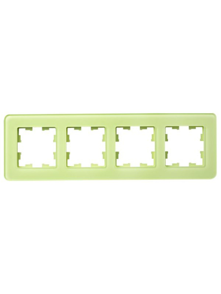 Рамка 4-м BRITE РУ-4-2-Бр стекло эко грин RE IEK BR-M42-G-41-K06