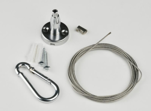 Крепление для подвесного светильника UFL-H03 SILVER 200 POLYBAG 200мм универс. Uniel UL-00004442