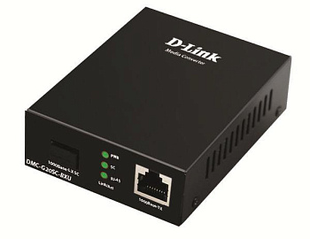Медиаконвертер DMC-G20SC-BXU/A1A WDM (1 порт 100/1000Base-T + 1 порт 1000Base-LX; разъем SC (Tx: 1310мкм; Rx: 1550мкм) для одномод. оптич. кабеля (до 20км) D-Link 1824154