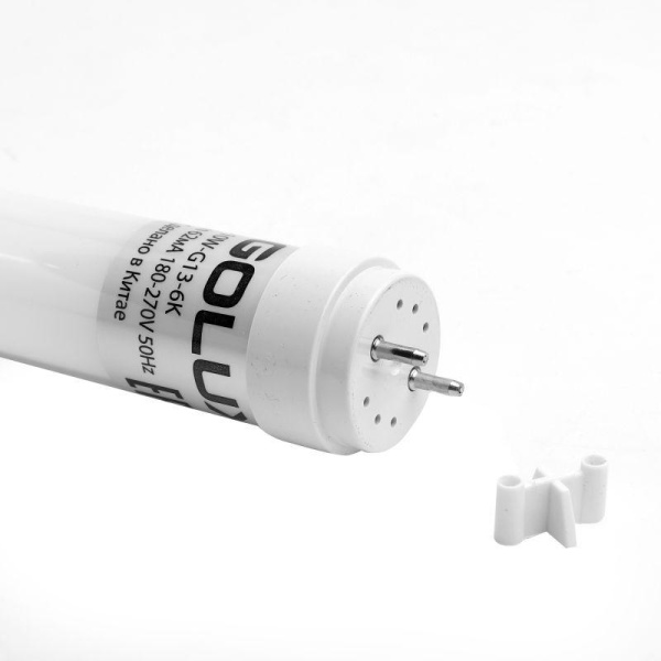 Лампа светодиодная LED-Т8-60-10W-G13-6K PRO Т8 10Вт линейная 6500К холод. бел. G13 600мм 172-265В Ergolux 15124