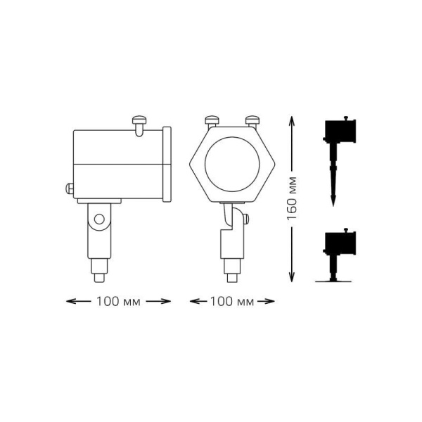 Проектор светодиодный Holiday Дед Мороз анимирован. картинка IP44 GAUSS HL090