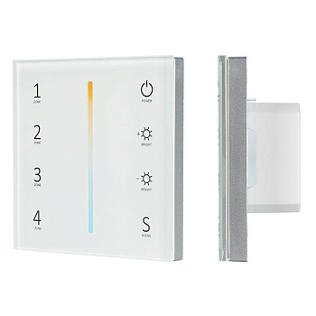 Панель Sens SMART-P38-MIX White (230В 4 зоны 2.4G) (IP20 пластик) Arlight 027118