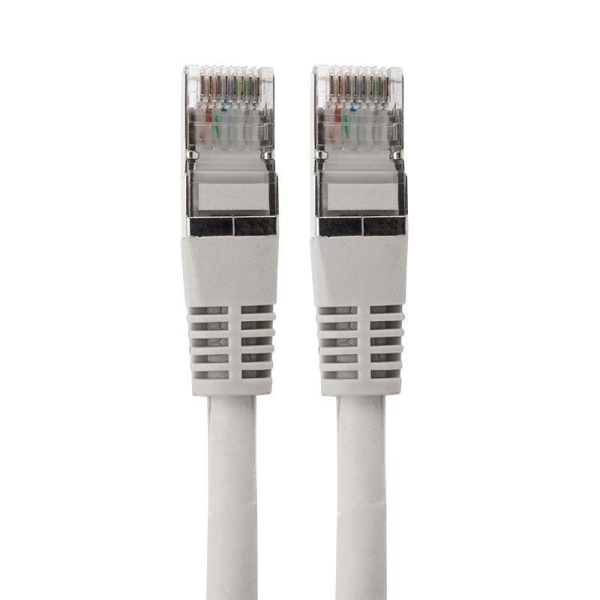 Патч-корд F/UTP кат.6 RJ45-RJ45 LSZH экранир. 3м сер. Rexant 18-8106-1