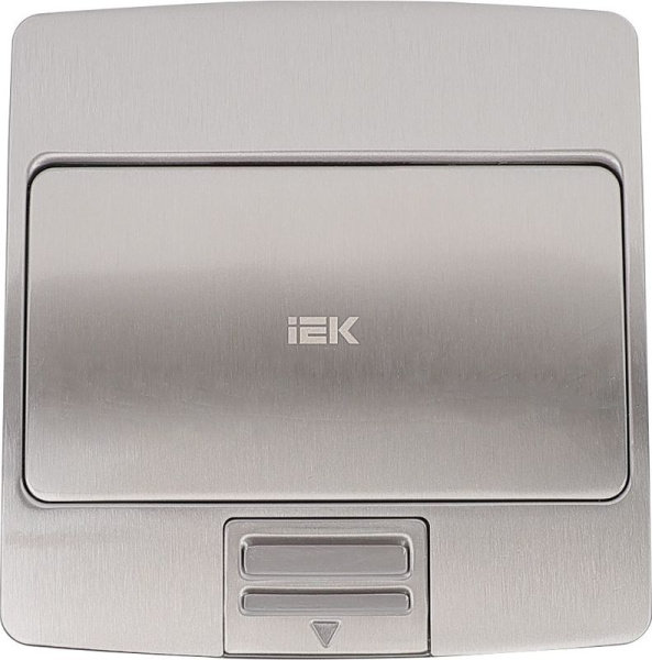 Лючок с откидной крышкой неукомлп. 3 мод. IP42 нерж. сталь PRIMER IEK PM-LN21-03-O-42-K46