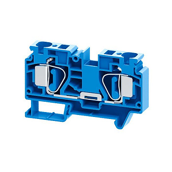 Клемма проходная пружинная OptiClip CSC-16-I-BU-76A-(1.5-16) син. КЭАЗ 289720