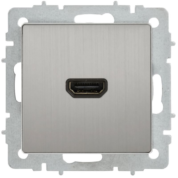 Розетка СП BRITE РHDMI-0-БрГН HDMI механизм метал. хром/никель IEK BR-H10-M-K23
