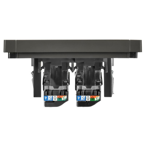 Розетка компьютерная 2-м RJ45 кат.5E FORTE&PIANO FP333 сер. IEK FP-K20-1-K03