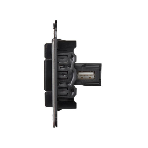 Розетка USB 2.0 1-м СП Avanti "Черный квадрат" тип А-А DKC 4402403