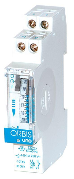 Таймер модульный UNO QRD программа 24ч шаг 15мин Orbis OB400232
