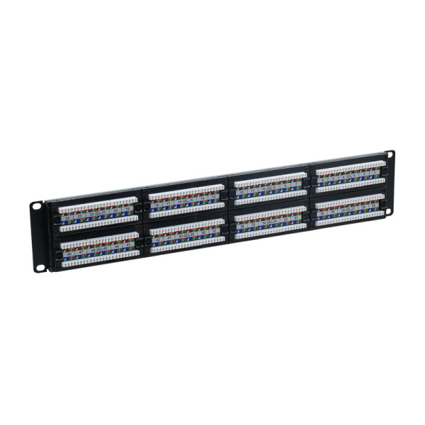 Патч-панель 19дюйм 2UCAT6 48 портов RJ45 неэкранированная DKC RN6PPU242