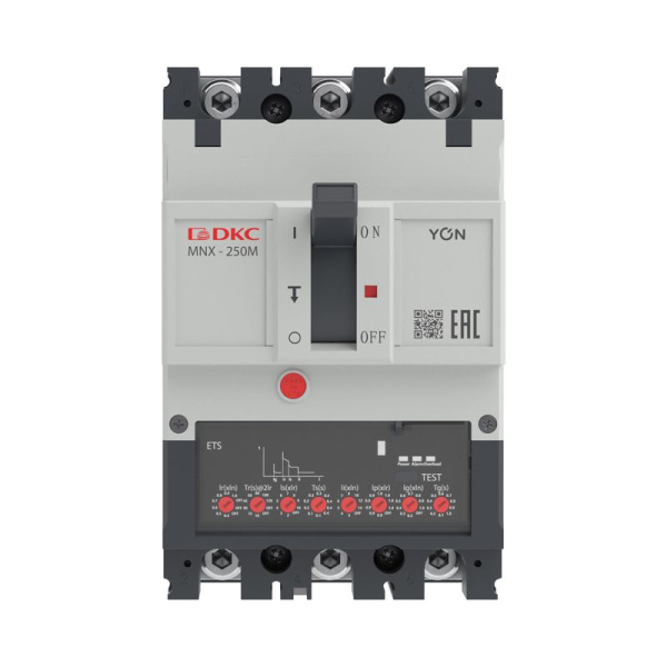 Выключатель автоматический 3P 250А 100кА pro MNX250M при AC415V расцепитель ETS YON MNX250M3PETS0250